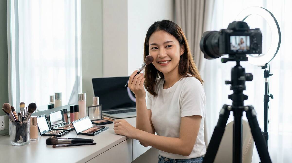 黄色仓库美妆视频教程